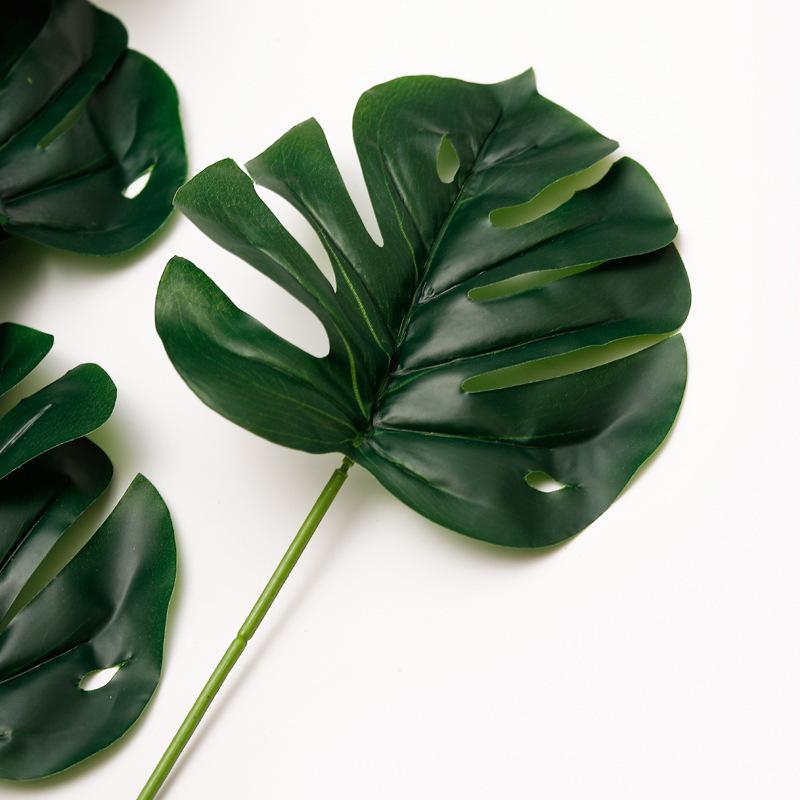 Artificial 18-Head Monstera Leaf Home and Outdoor Decor