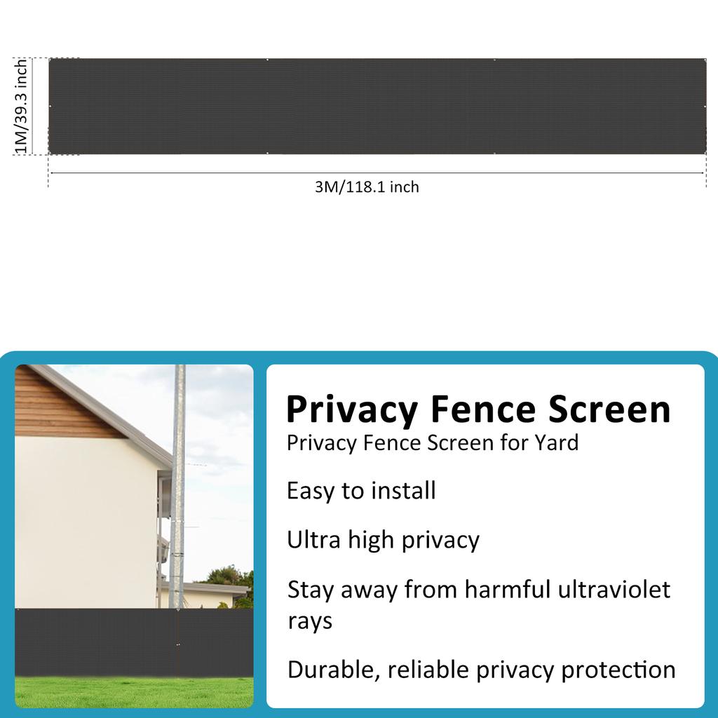 1/2Pcs Balcony Privacy Fence Netting Mesh Shade Net Cover Breathable Garden Shelter Screen Outdoor Sunshade for Yard Porch Patio