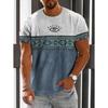 Vintage Ethnic Graphics T Shirts Summer Short Sleeve 3D Printed Mens T-shirts Casual Streetwear Oversized Breathable Tee