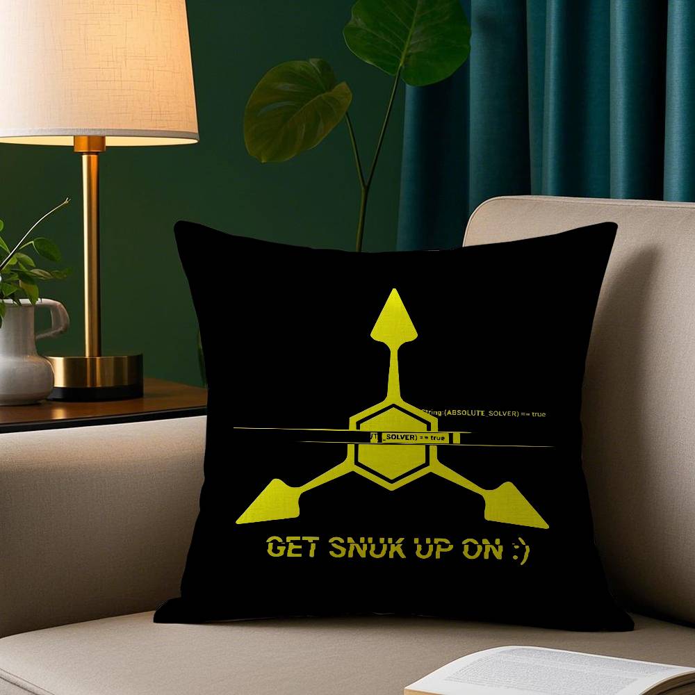 Cartoon Murder Drones Pillow Case Short Plush Print Cushion Cover Square Throw Pillow Covers Sofa Home Decor