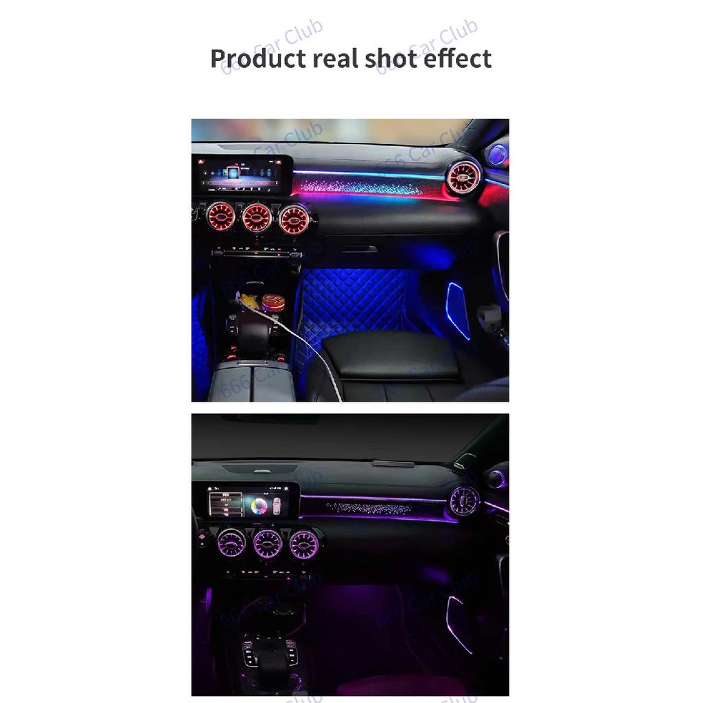 64 Colours Co Pilot Star Light Trim Panel For W177 W118 A Class CLA Car Dashboard Starry Sky Decorative Lamp Ambient Light Refit