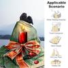 1PC Christmas, candleOutdoor Flannel Blanket - Soft Plush Decor for Picnics, Camping, Bedroom, Playroom, Office, or Lunch Break 1239A
