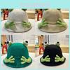 Cute Frog Fisherman Hat For Women Spring Summer Cartoon Parent-child Sunscreen Bucket Hat