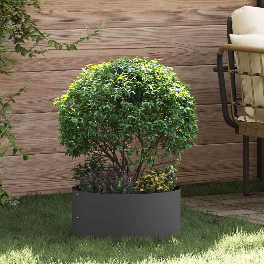 Plant Ring Black 40 X 40 X 20 Cm Cold Rolled Steel