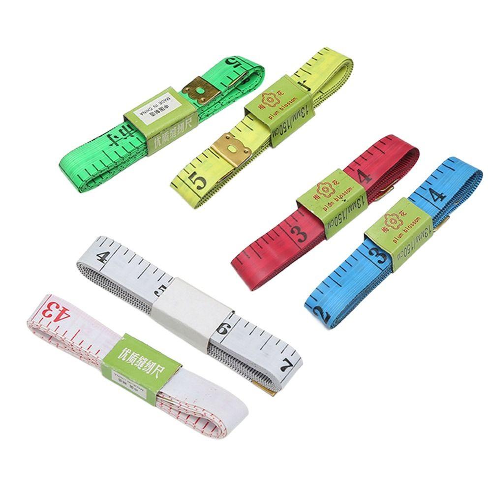 Durable 60in Soft Tape Measures Double Scale Body Measuring Ruler Mini Clothes Tailor Ruler Portable Flat Ruler