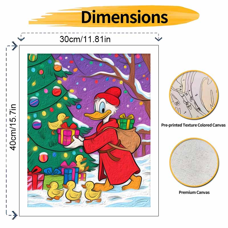 Disney Donald Duck Christmas Tree Gift Painting Art Handmade Painting Kit Handmade Home Decoration Birthday Gift