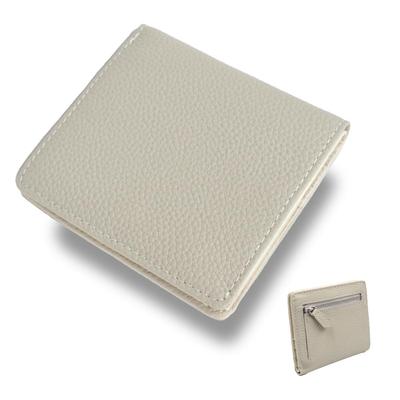 Exvita Women's Bifold Shrink-Sealed Compact Wallet, Genuine Leather, 10 Card Slots, 2 Bill Compartments, YKK Zipper, Coin Purse, Skimming Protection,