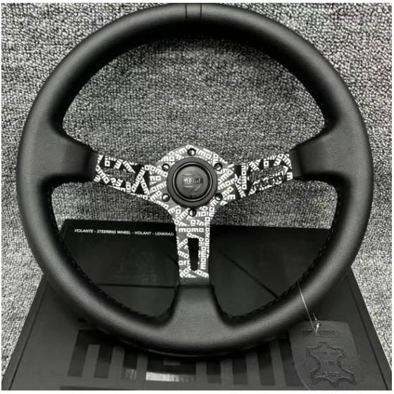 New steering wheel, steering wheel body MOMO 13 inch competition refurbished steering wheel graffiti pattern black