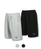 DOLPHIN WAVE APPAREL [2-Pack] Dolphin Arch Logo Silicone Print One-Pleat Sweat Shorts