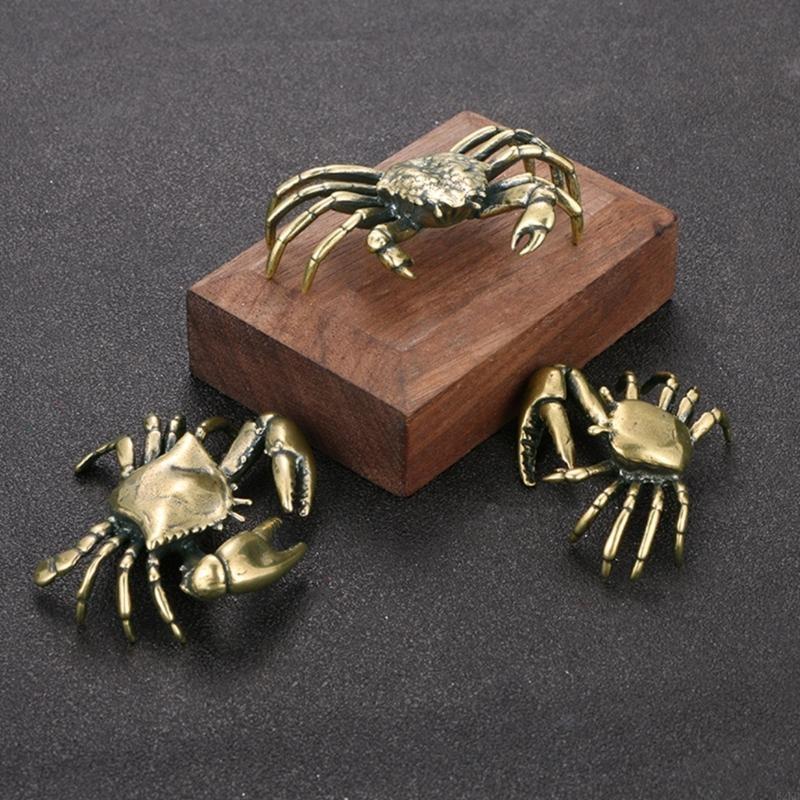 62KD Brass Animal Statue Exquisites Handcraft Art Homes Animal Sculpture Figurine