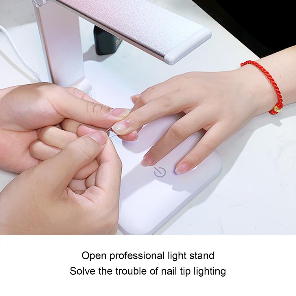 Professional Nail Folding Lamp Nail Art Desk Lamp Gel Polish Drying Lamp For Household Beauty Salon