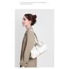 2025 New carriebowling bag simple and fashionable first layer cowhide messenger women's bag baguette bag
