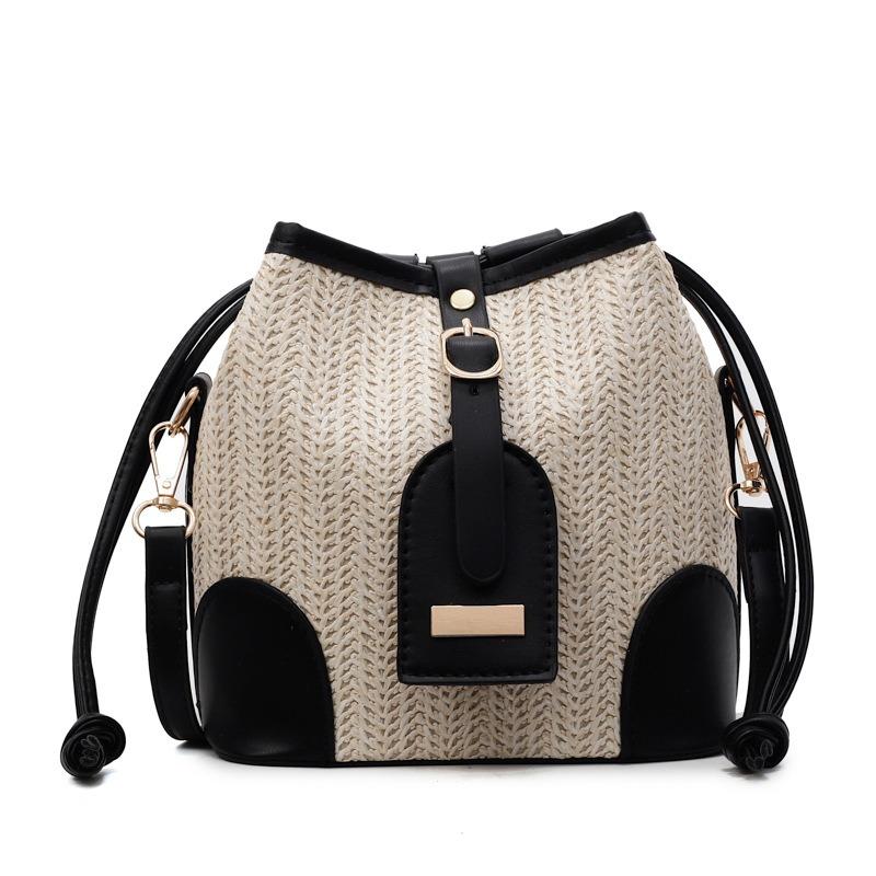 Casual Knitting Women's Shoulder Small Bag Women's Popular New Trendy Fashion Messenger Bucket Bag