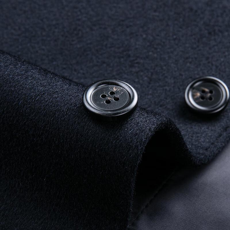 FAPAI Men's Cashmere Wool Blend Business Overcoat