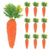 10PCS Easter Carrot Mini Simulation Carrot  Spring Vegetables Decor for Home Kitchen Easter Spring Party DIY Bunny Rabbit Decor