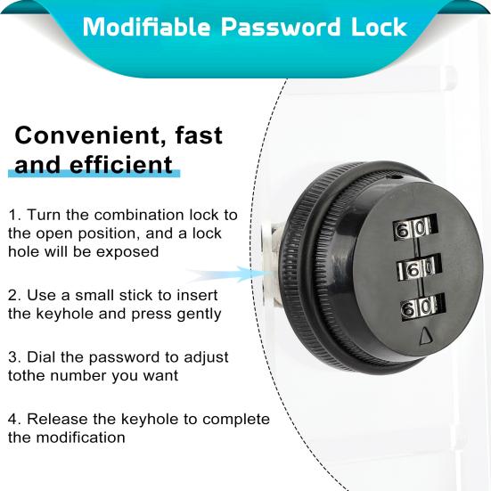2Pcs Large Universal Thermostat Lock Box with Modifiable Password, Clear Thermostat Guard Cover