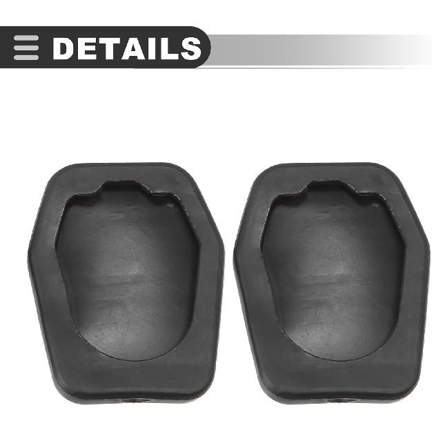 Motoforti Anti-Slip Clutch Brake Pedal Cover Car Pedal Cover, Car Pedal Pad Cover, for Ford Focus 1998-2005, Rubber, 6789917, Black, 2pcs