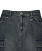 Wacky Willy Women'S Denim Long Cargo Skirt Blue