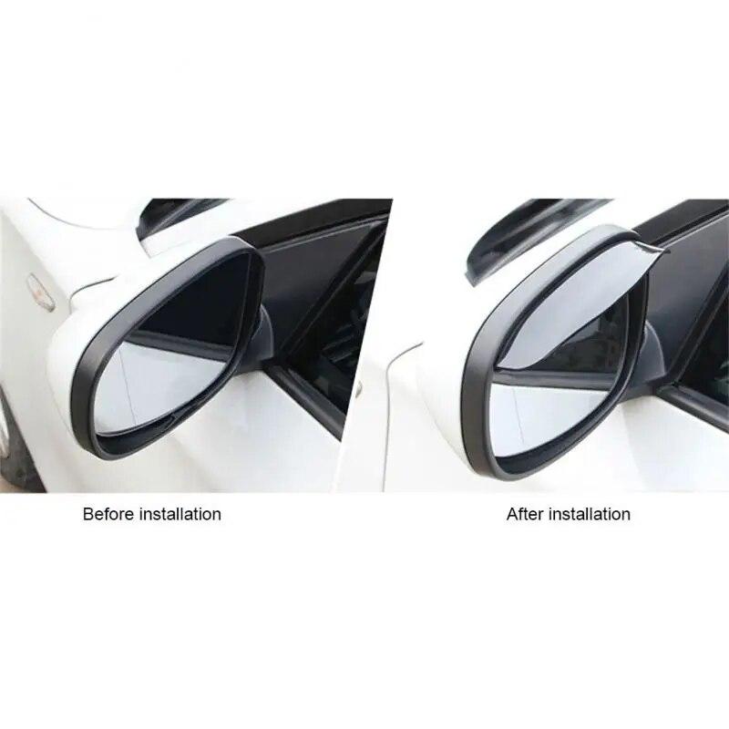 2 Pieces Car Side Mirror Waterproof Sun Visor Rain Eyebrow Auto Car Rear View Side Rain Shield Flexible Protector For Car SUV