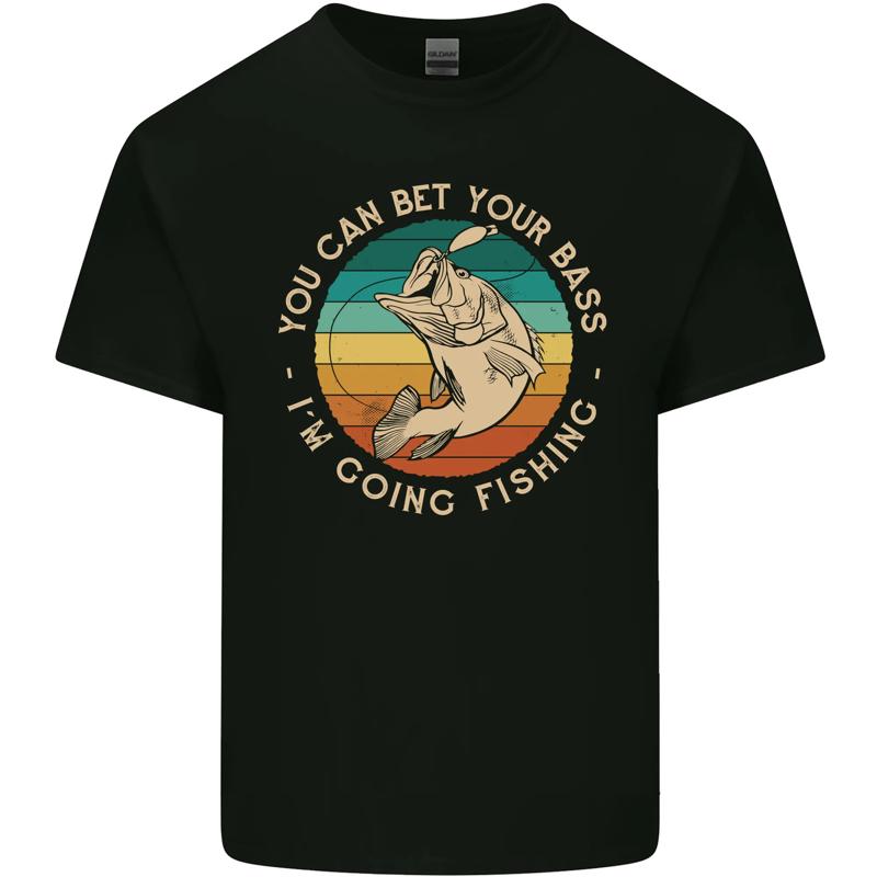 

Wette Ihre Bass Im Gehen Fischen Lustig Herren Baumwolle Maglietta T-Shirt - Men s Summer Cotton Graphic Tee S разноцветный