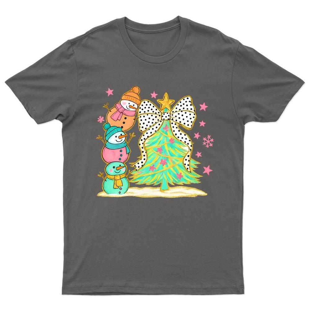 Christmas SnowUnisex Tree Holiday TShirt Unisex Gift Retro Seasonal Funny Xmas