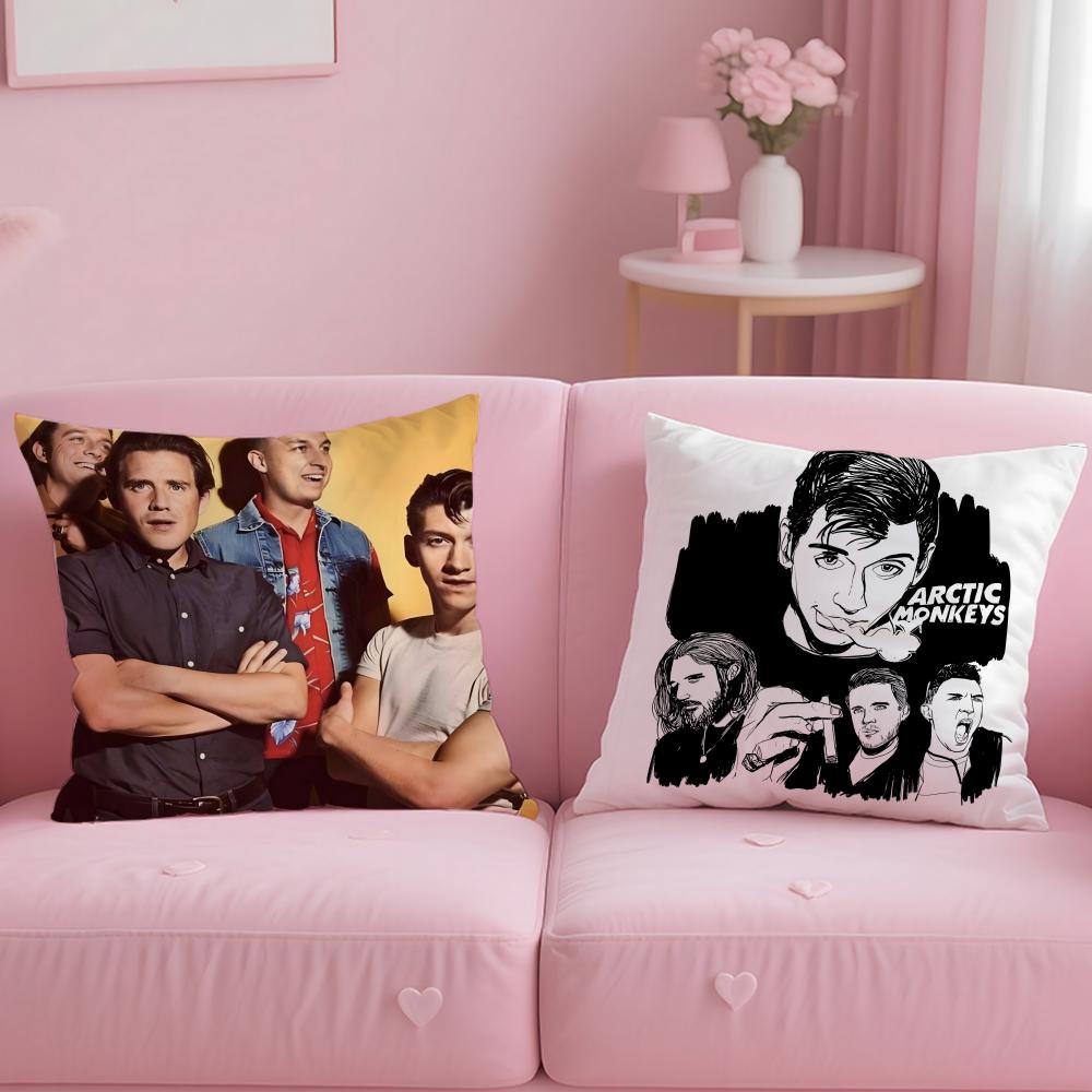 classic band Arctic Monkeys Cushion Cover Soft  EasyWash Pillow Case  Versatile for Couch Bed Travel and Office
