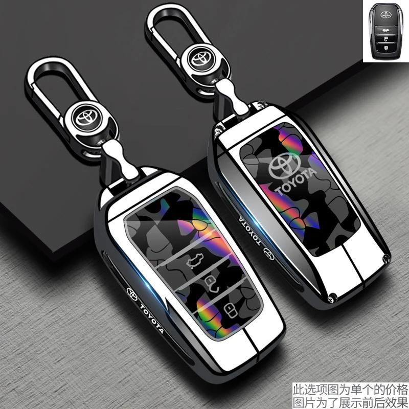 Car Remote Key Case Cover Shell For Toyota Corolla Prius Camry CHR C-HR RAV4 Altis Land Cruiser Prado Protector Keyless