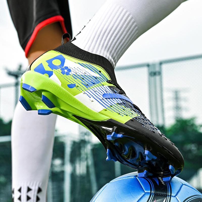 Purple Football Shoes for Men And Women Professional Soccer Cleats Training Shoes for Outdoor Artificial Grass