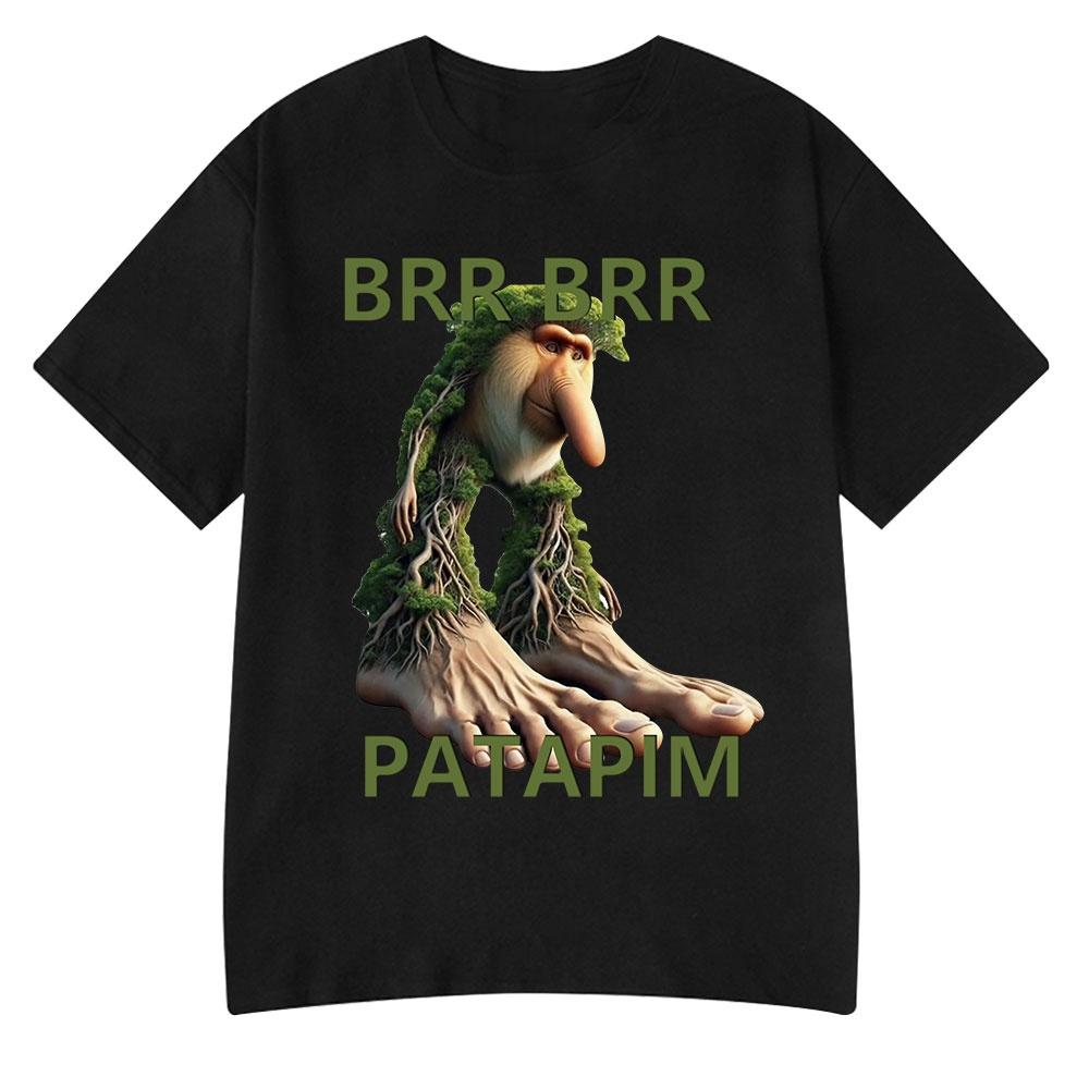 Italiensk Hjärnröta Tralalero Tralala Tung Tung Tung Sahur Bombardiro Krokodil Rolig Meme T-shirt Män Kvinnor T-shirts Y2k Toppar