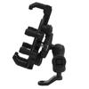 Motorcycle Phone Mount with Safety Lock Shock Absorption 360 Degree Rotation Adjustable Rearview Mirror Phone Holder