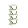 5 Tier Detachable DIY Easy Storage Shoe Rack Organizer Adjustable Stackable Shelf Unit for Home Closet Bathroom Entryway
