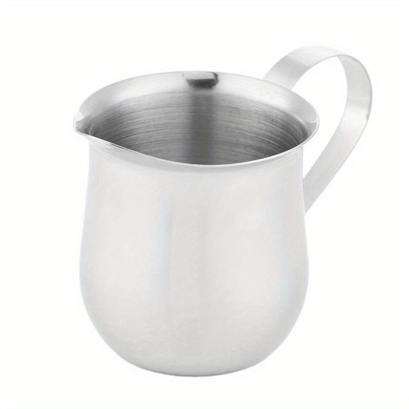 High-quality Stainless Steel Milk Foam Cup with Handles and Multi Size Optional, Suitable for Family 60ML/90ML/150ML