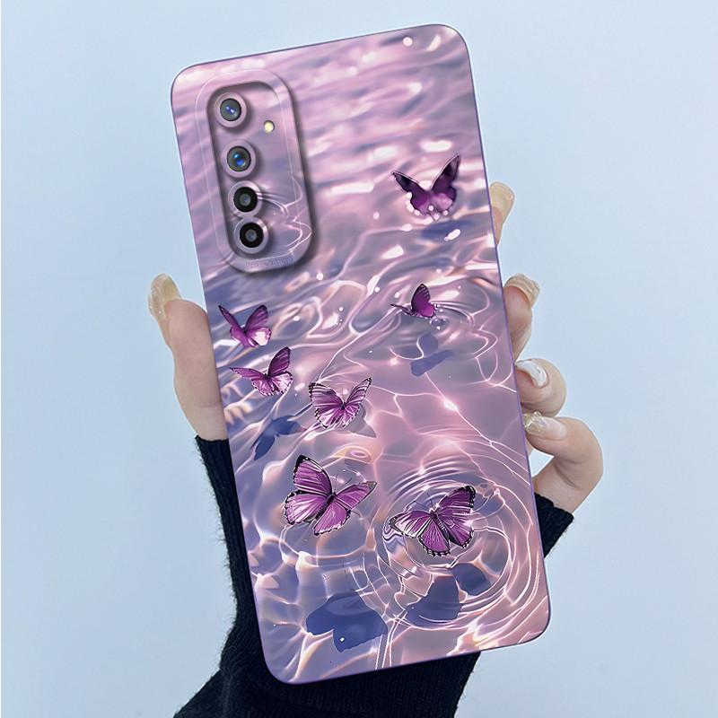 For Realme 6 Phone Case Realme 6s Cover Fashion Simplicity Oil Painting Flower Soft Liquid Silicone Shell For Realme 6 Pro Funda