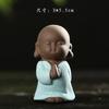 Creative and cute ceramic purple sand tea pet decorations, flower pots, tea ceremony, car mounted Zen decorations Artificial