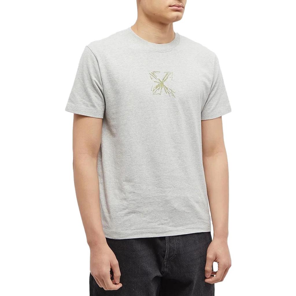 Off-White Splash Arrow T-Shirt Grey Men Tops OMAA027S23JER0050817