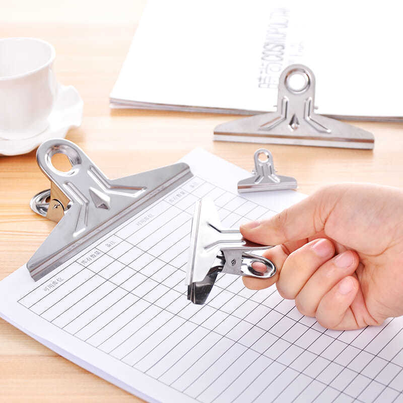 6pcs Stainless Steel Clip Food Bag Sealing Clip Reusable Heavy Duty Stainless Steel Clips Multipurpose Air Tight Seal Clip Office School  Home Kitchen