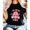 Chicfull Girls' Valentine's Day Love Heart Print T-Shirt - Casual & Stylish, Breathable - Perfect for