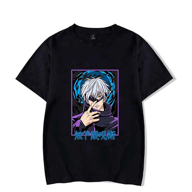 new anime Satoru Gojo T Shirt Women men Casual Personality Round Neck Short Sleeve Fashion T Shirt 10 Colors plus size XXS-4XL