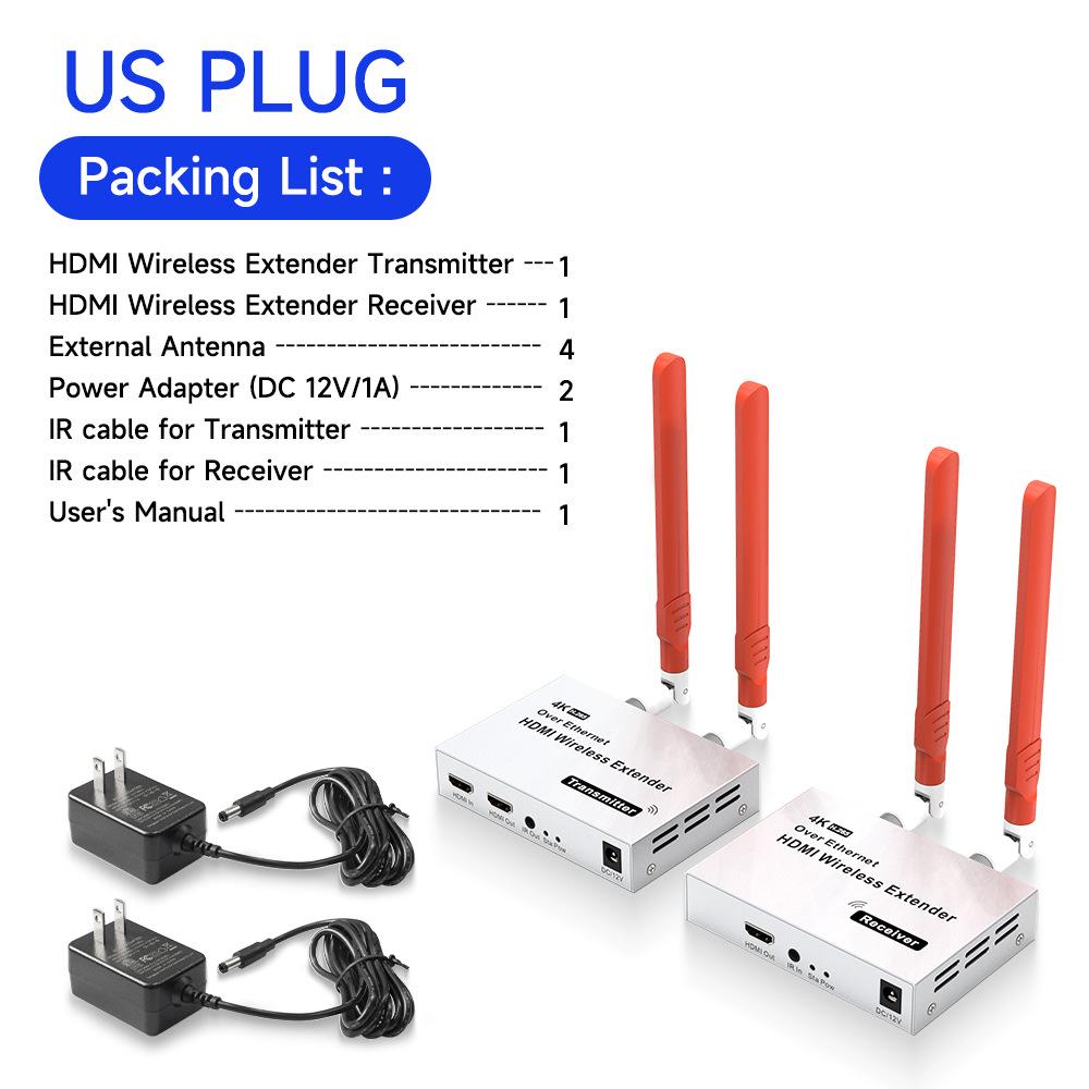 4K Wireless HDMI Extender and Receiver 150M for Screen Projection