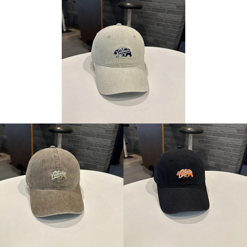 California Embroidered Baseball Cap With Wide Brim For Casual Men Women