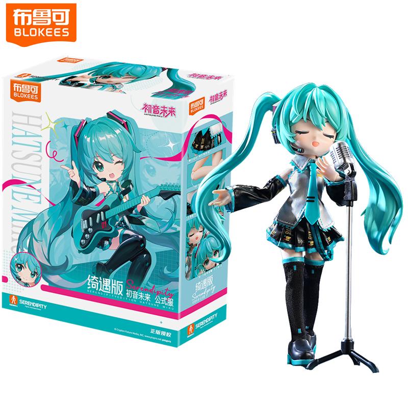 Original Hatsune Miku Q version 17th Miracle Edition Miku Singer Action Figure Joint Mobility Assembly Toy Doll Gift