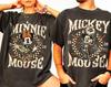 Vintage Mickey Minnie Skeleton Shirt, Comfort Colors Halloween Couple Tee, Retro Nightmare On Main Street, Disneyworld Spooky Season 2026