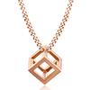 European and American New Product 13MM Fashionable Three-dimensional Hollow Square Rubik's Cube Necklace