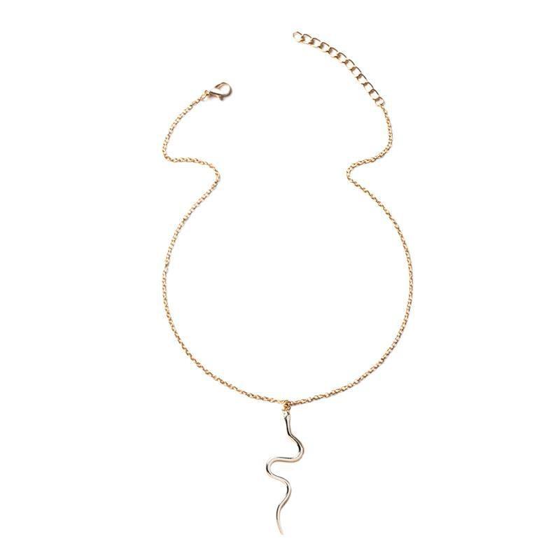 Snake Necklace Jewelry Summer Electroplating Personalized Fashion Retro Snake Pendant Sweater Chain Ladies