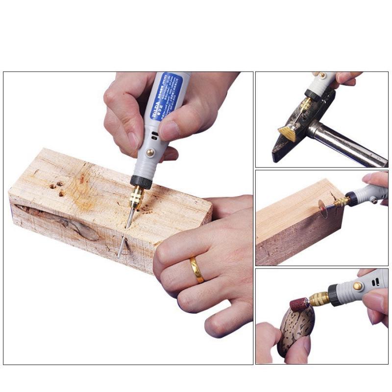 Electric Handheld Grinder & Polisher: Wood Carving, Jade Polishing, Cutting, Engraving Mini Drill