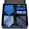 Men'S Formal Tie Bow Tie Pocket Towel 7-Piece Suit High-End Suit Small Square Scarf Retro Pattern Groom Wedding