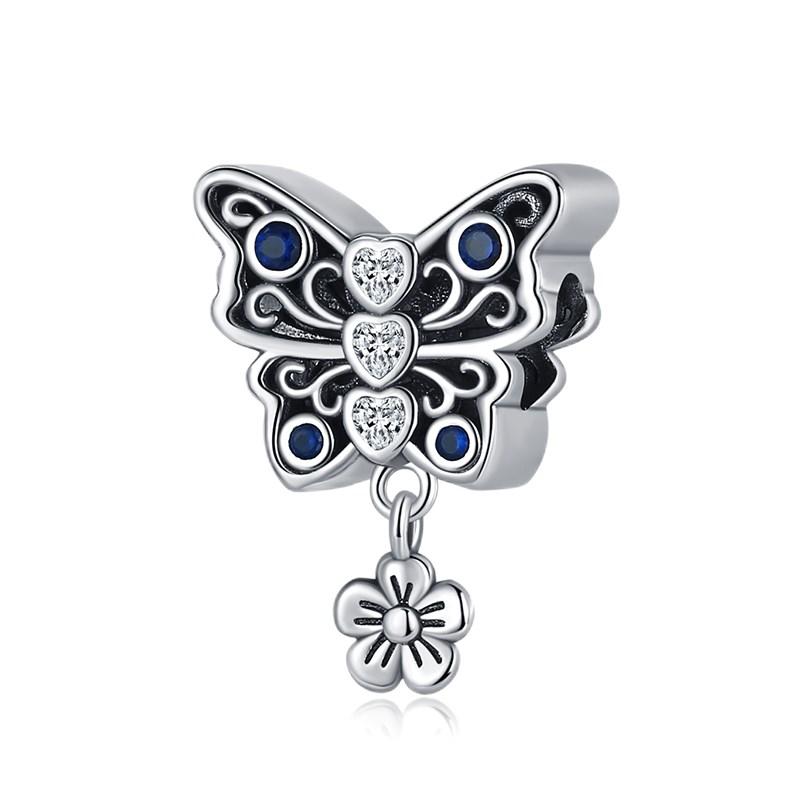 Butterfly Charms Fit Bracelets Chameleon Firefly 925 Silver Dragonfly Ladybug Bee Beads DIY Jewelry Making