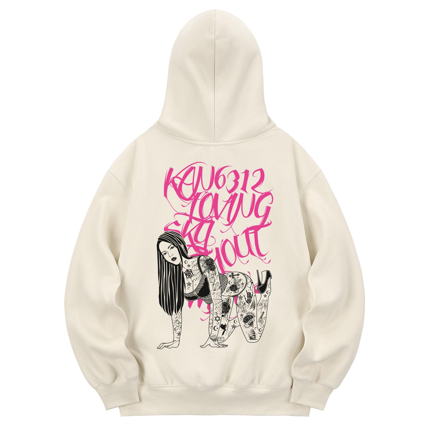 Khan 6312 Khc0011 Худи на флисе для чикано-девушек - Кремовый L
