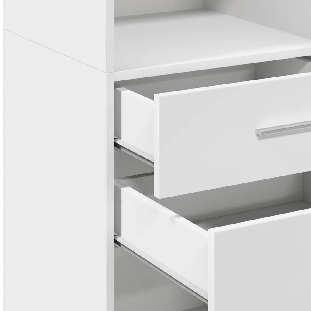 Highboard White 30 x 42.5 x 124 cm Particleboard