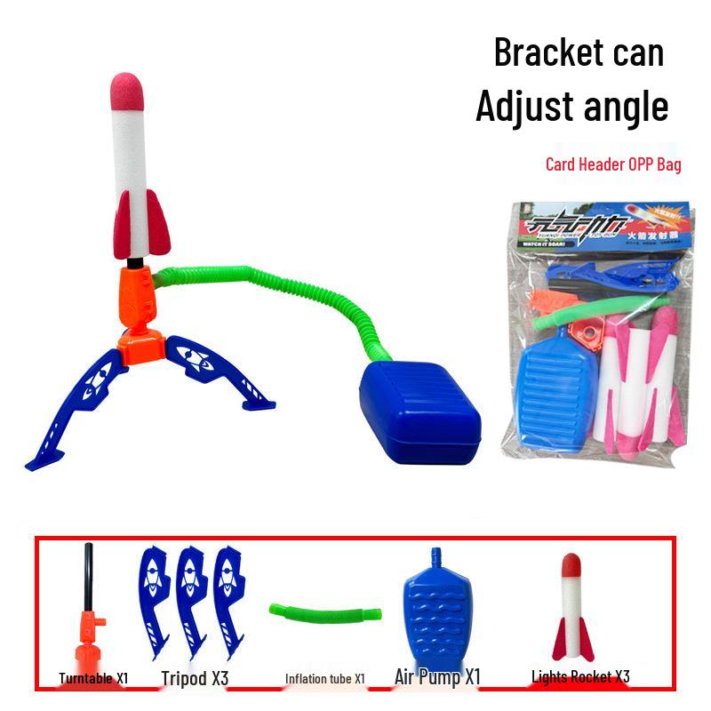 Luminous Step-on Rocket Launcher Toy for Kids - Outdoor Play